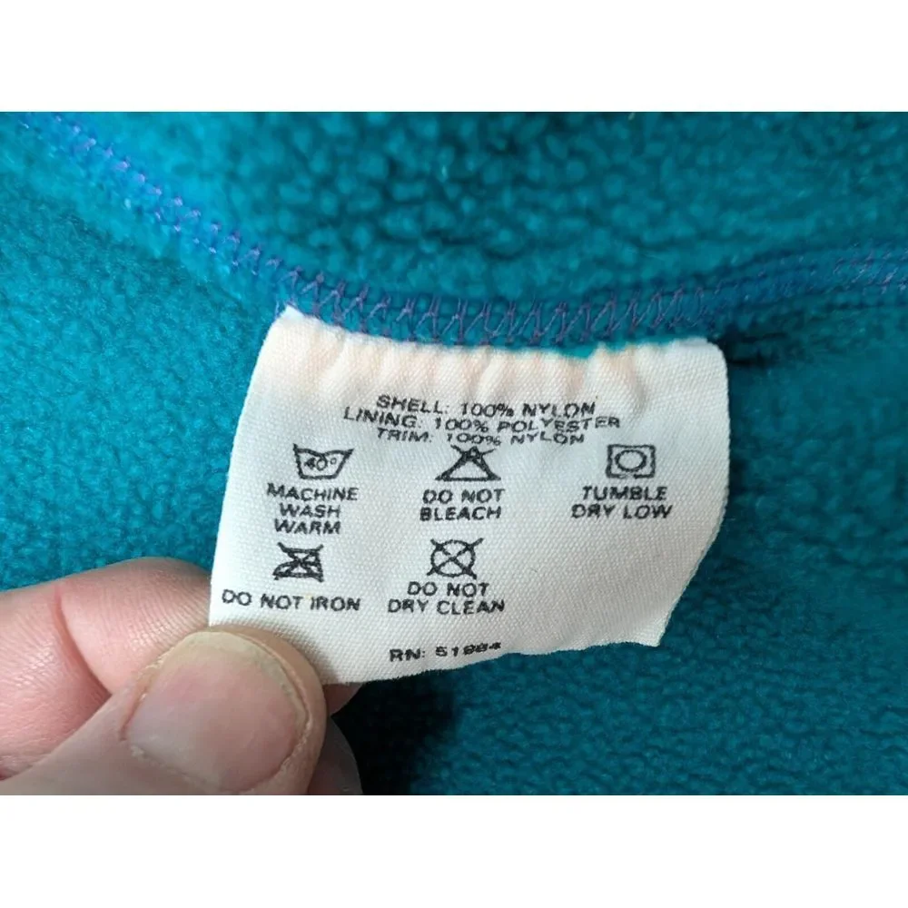 Vtg Patagonia Vest Synchilla Fleece Lined Nylon Shell Zipper Pockets Unisex XS - Picture 8 of 11